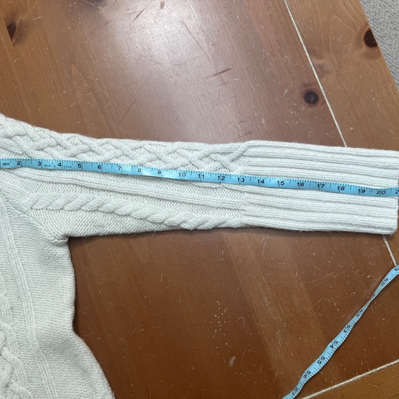 Crop Cardigan, Fisherman’s Knit Alpaca/Merino/Acrylic Talbot’s Collection, M - Picture 10 of 10